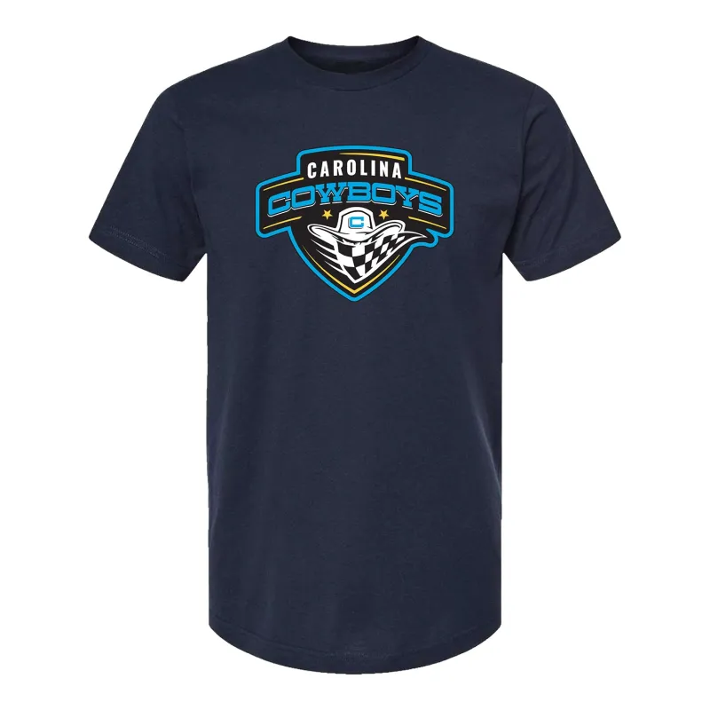 Carolina Cowboys Logo T-Shirt - Navy made by PBR