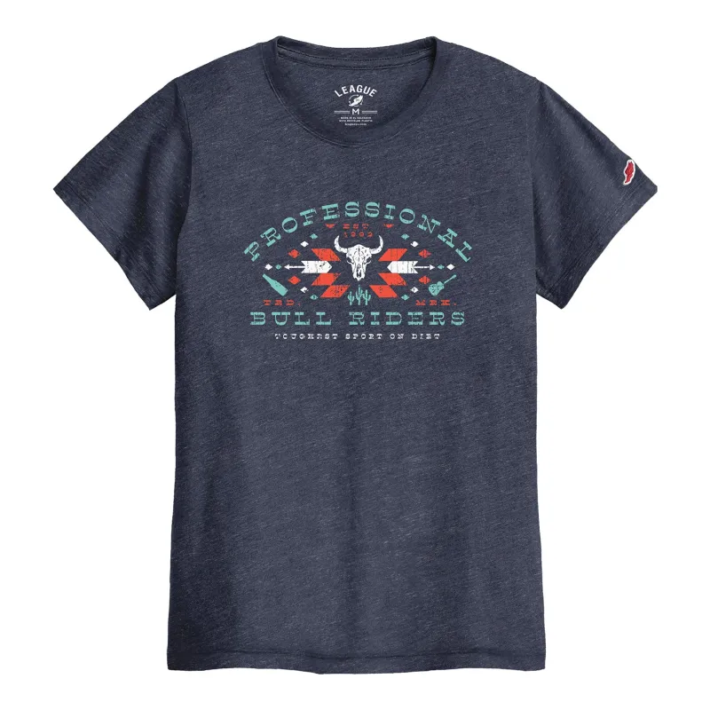 PBR Ladies Southwest T-Shirt - Navy made by PBR