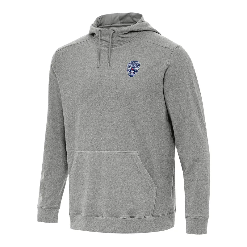 PBR x Antigua New York Mavericks Cloud Pullover Hoodie - Black Heather made by Antigua