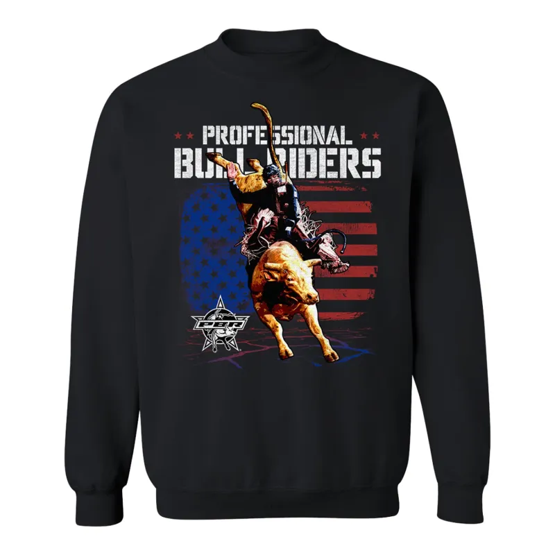 PBR Groundbreaking Patriot Crewneck Sweatshirt - Black made by PBR