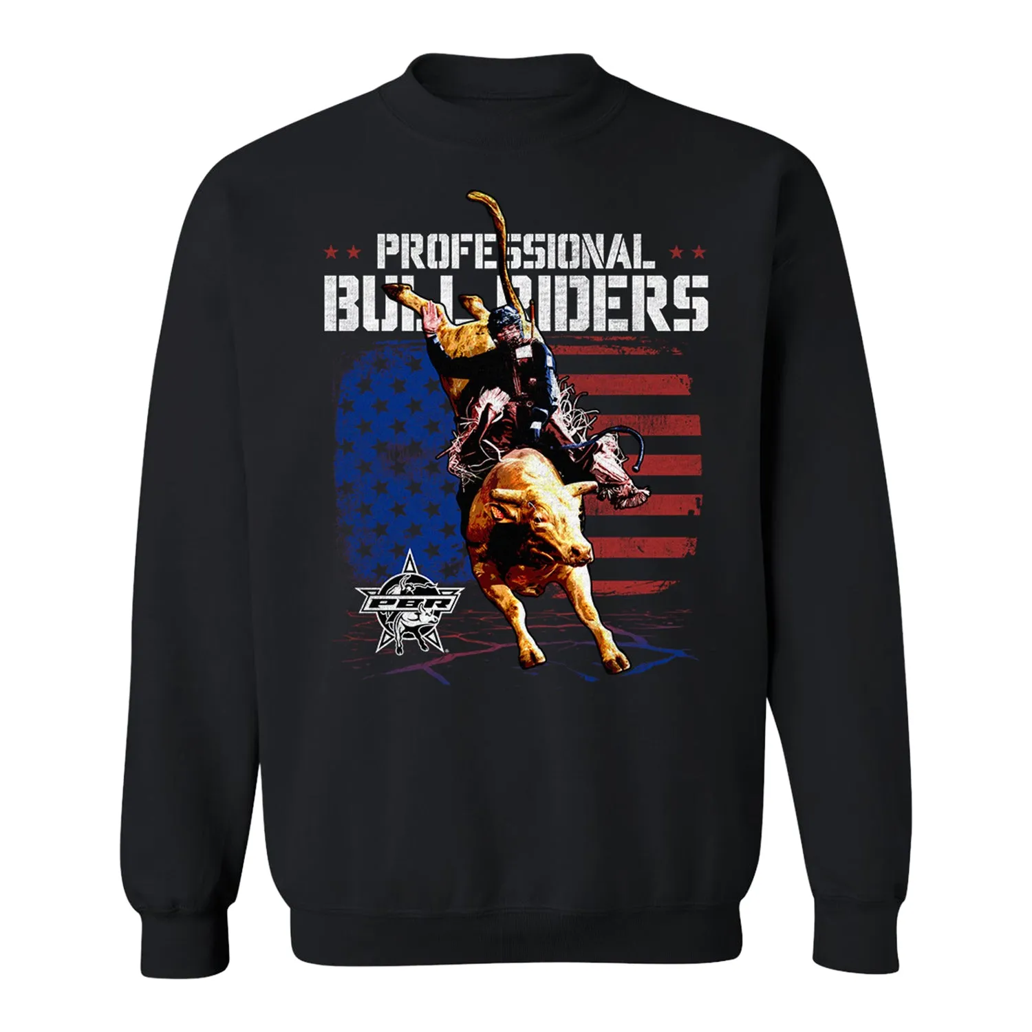 PBR Groundbreaking Patriot Crewneck Sweatshirt - Black sold by PBR