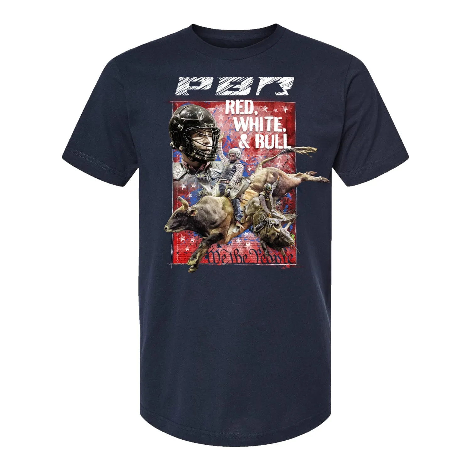 PBR Red, White, & Bull T-Shirt - Navy sold by PBR