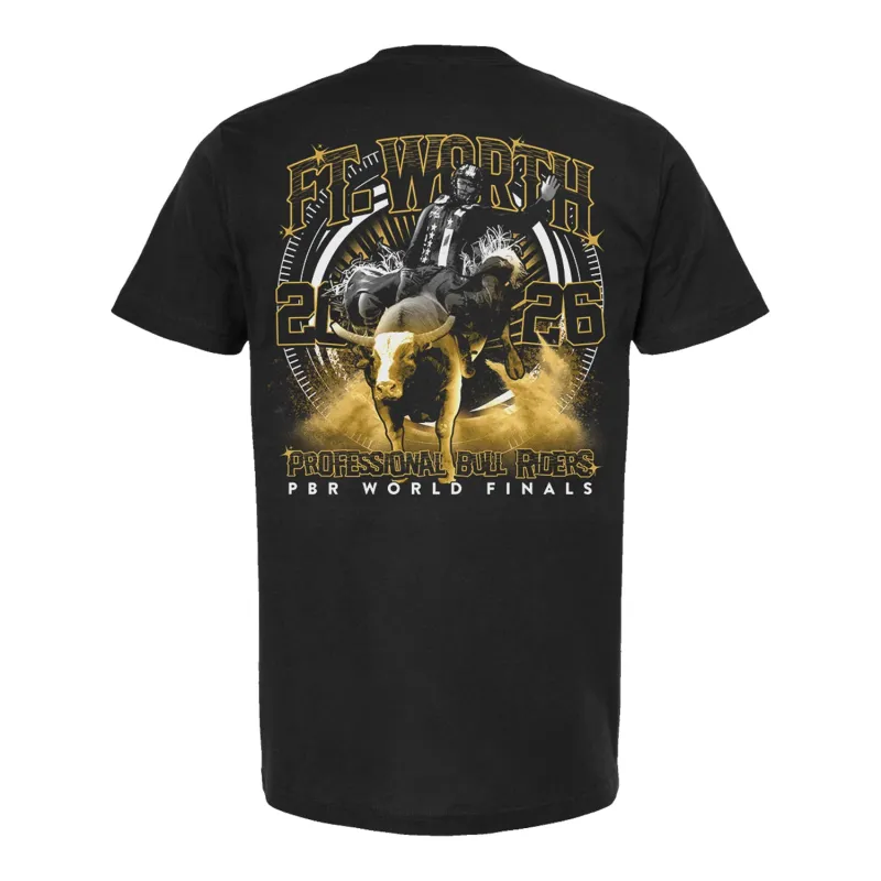 PBR 2026 World Finals Portal T-Shirt - Black made by PBR