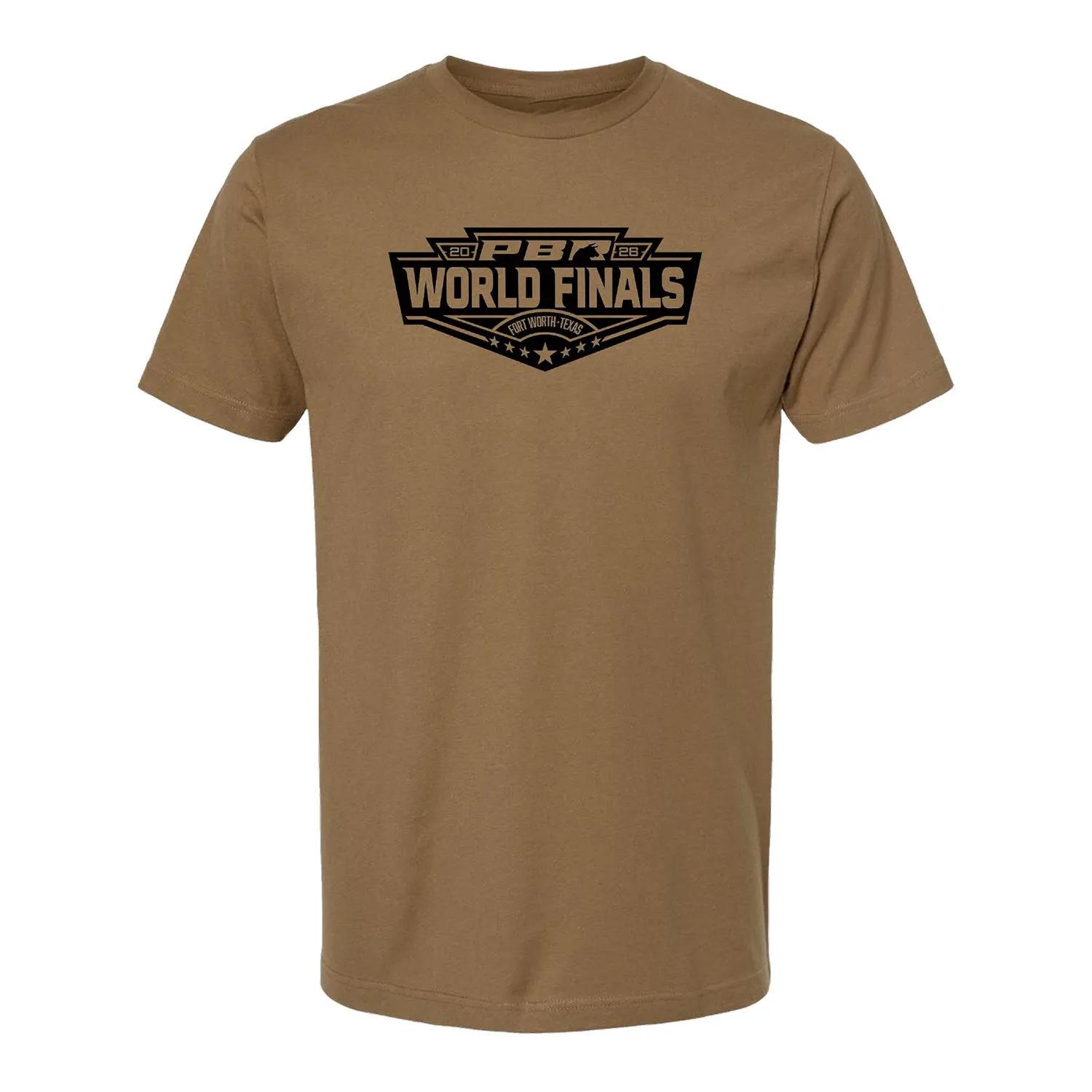PBR 2026 World Finals Logo T-Shirt - Brown sold by PBR