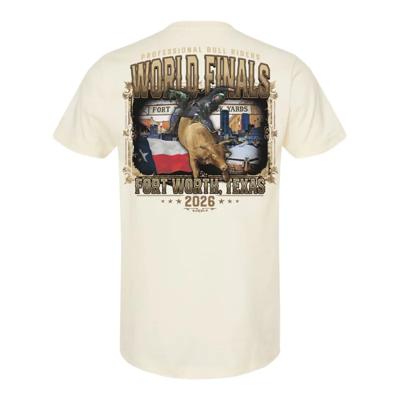 PBR 2026 World Finals Signature Sign T-Shirt - Natural made by PBR