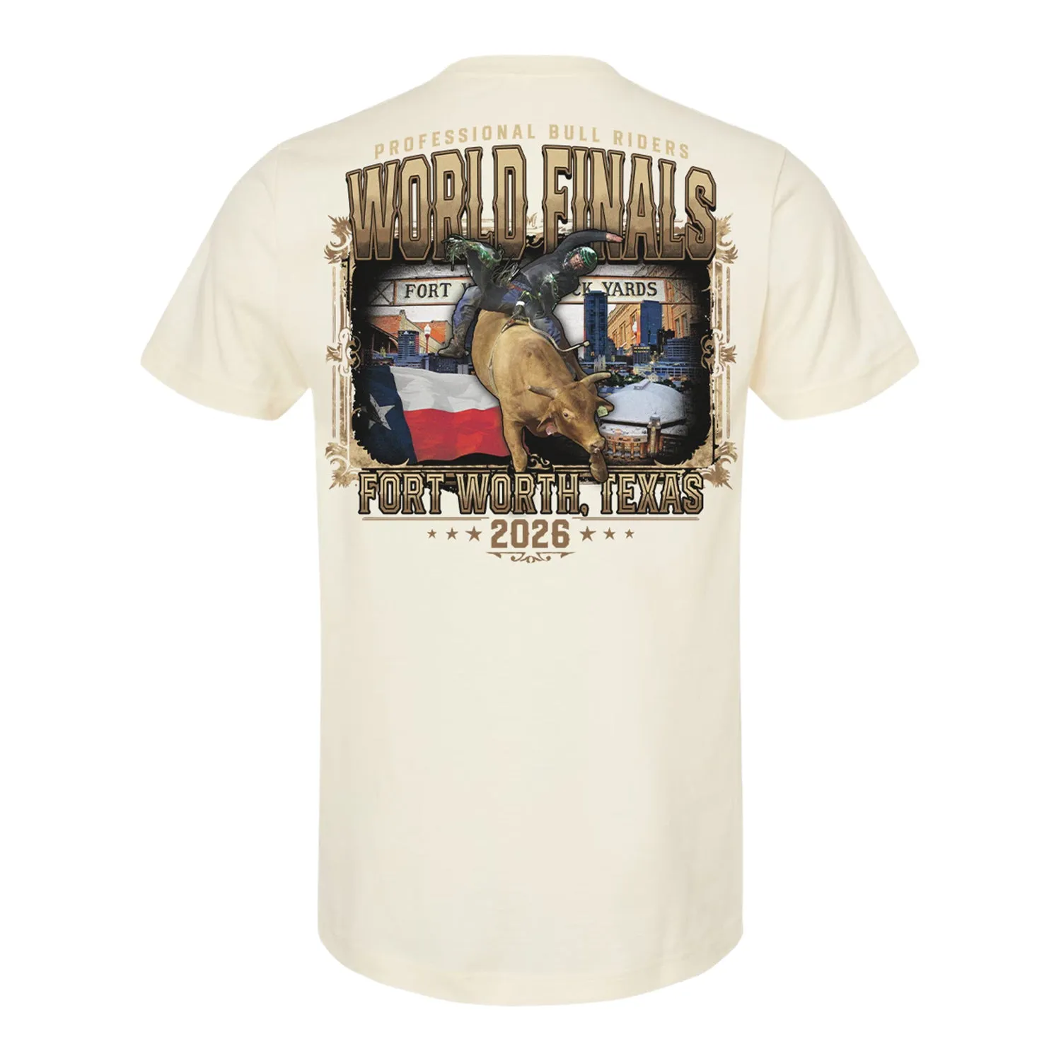 PBR 2026 World Finals Signature Sign T-Shirt - Natural sold by PBR
