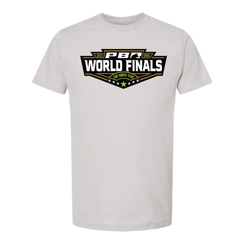 PBR 2026 World Finals Logo T-Shirt - Silver made by PBR