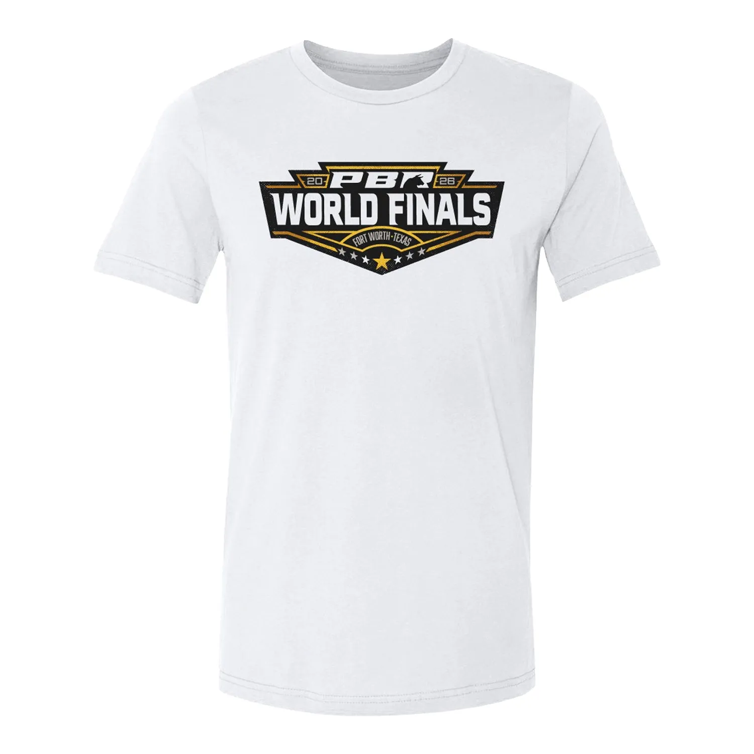 PBR 2026 World Finals Online Exclusive Signature Logo T-Shirt - White sold by PBR