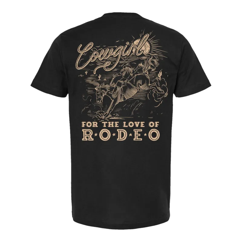 PWR For The Love of Rodeo T-Shirt - Black made by PBR