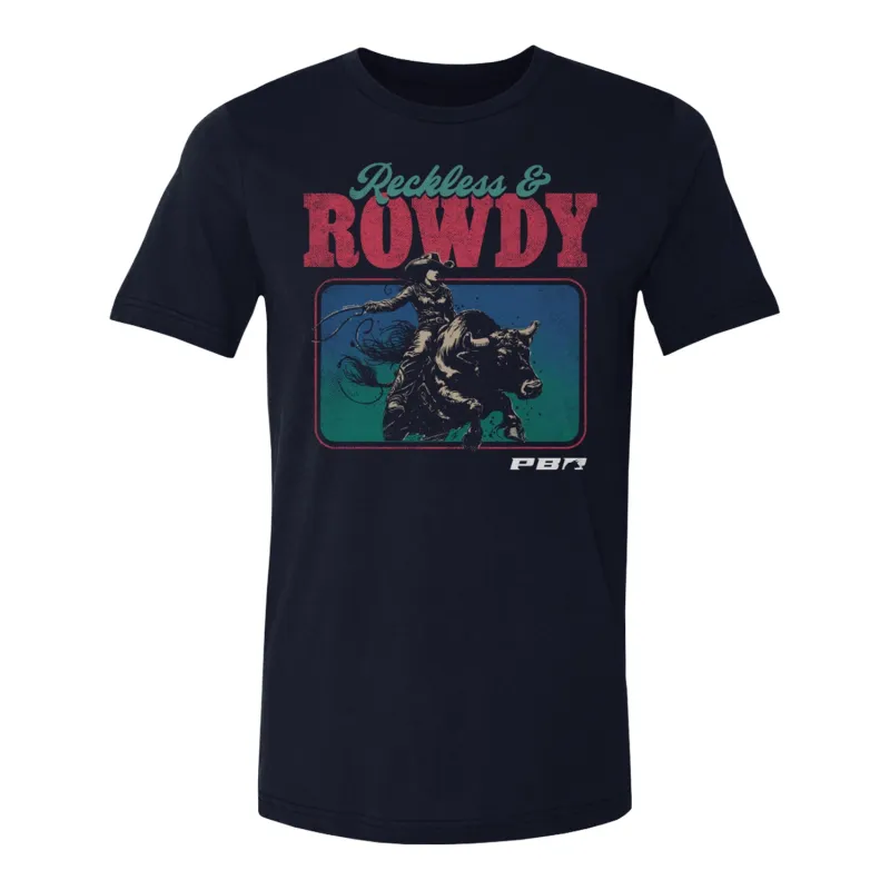 PBR Reckless and Rowdy T-Shirt - Navy made by PBR