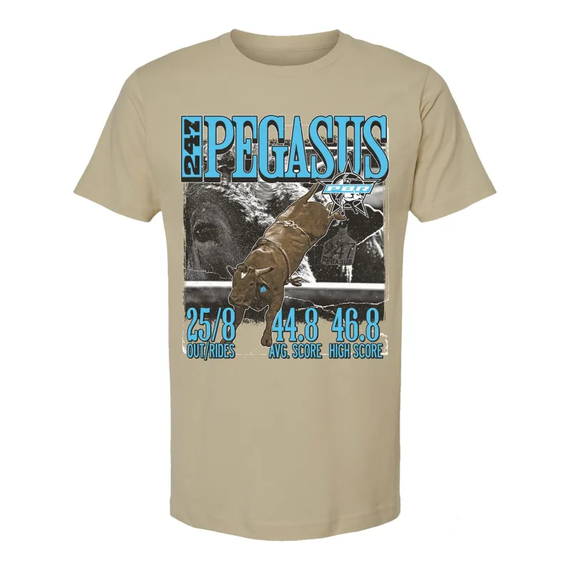 PBR Pegasus Career Stats T-Shirt - Sand made by PBR