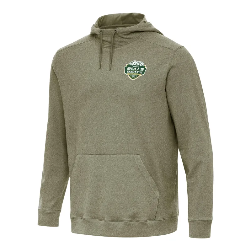 PBR X Antigua CSU Bulls & Beats 2026 Cloud Pullover Hoodie - Burnt Olive made by Antigua