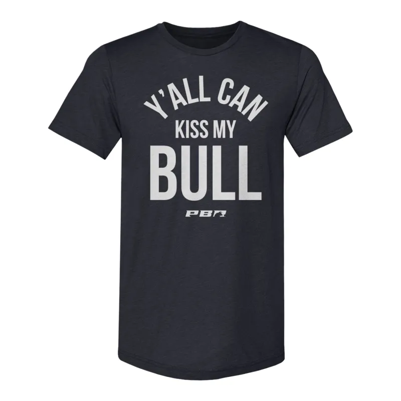 PBR Y'all Can Kiss My Bull T-Shirt - Navy made by 500 Level