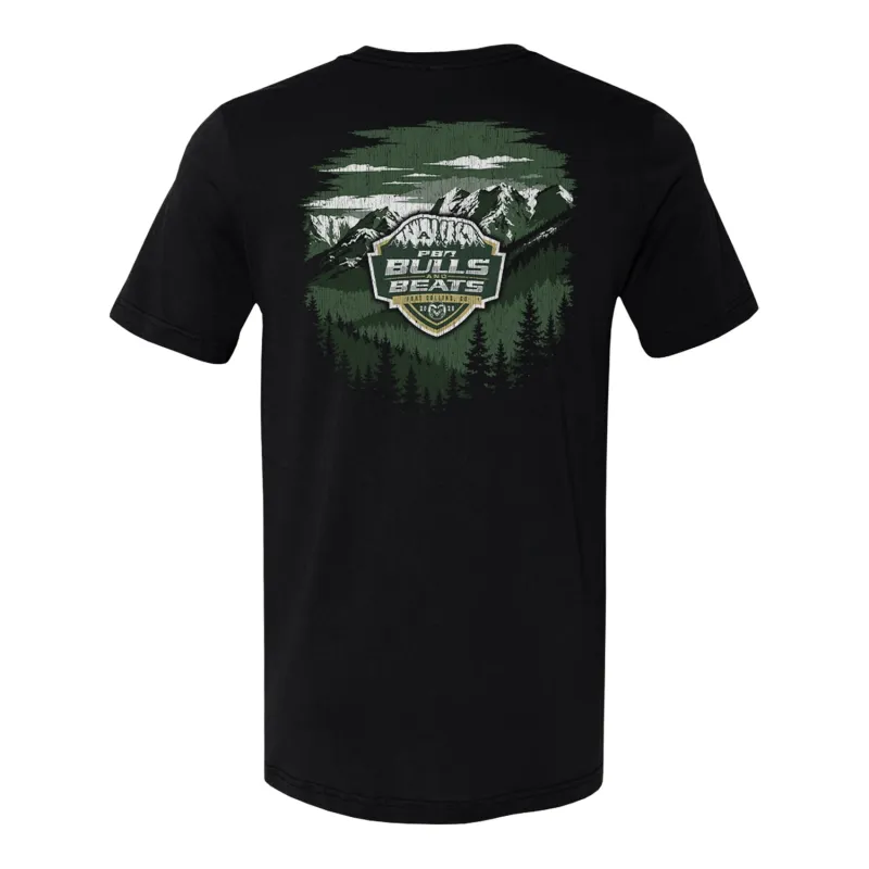 CSU x PBR 2026 Bulls & Beats Scenic Event T-Shirt - Black made by 500 Level