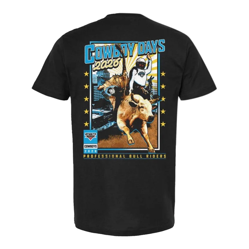PBR Teams 2026 Cowboy Days T-Shirt - Black made by PBR