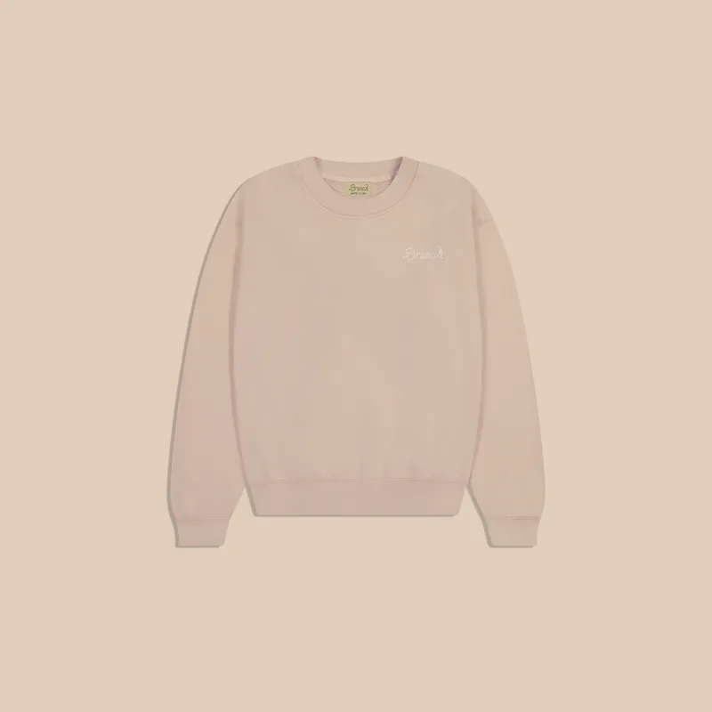 Leisure Crew - Beige - Cotton sold by Brunch
