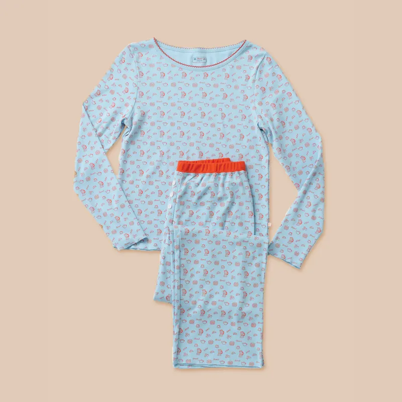 PJ Set - French Blue - Cozyland sold by Brunch