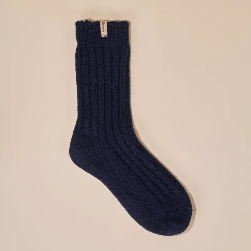 Cashmere Wool Sock - Navy - Cashmere Wool sold by Brunch