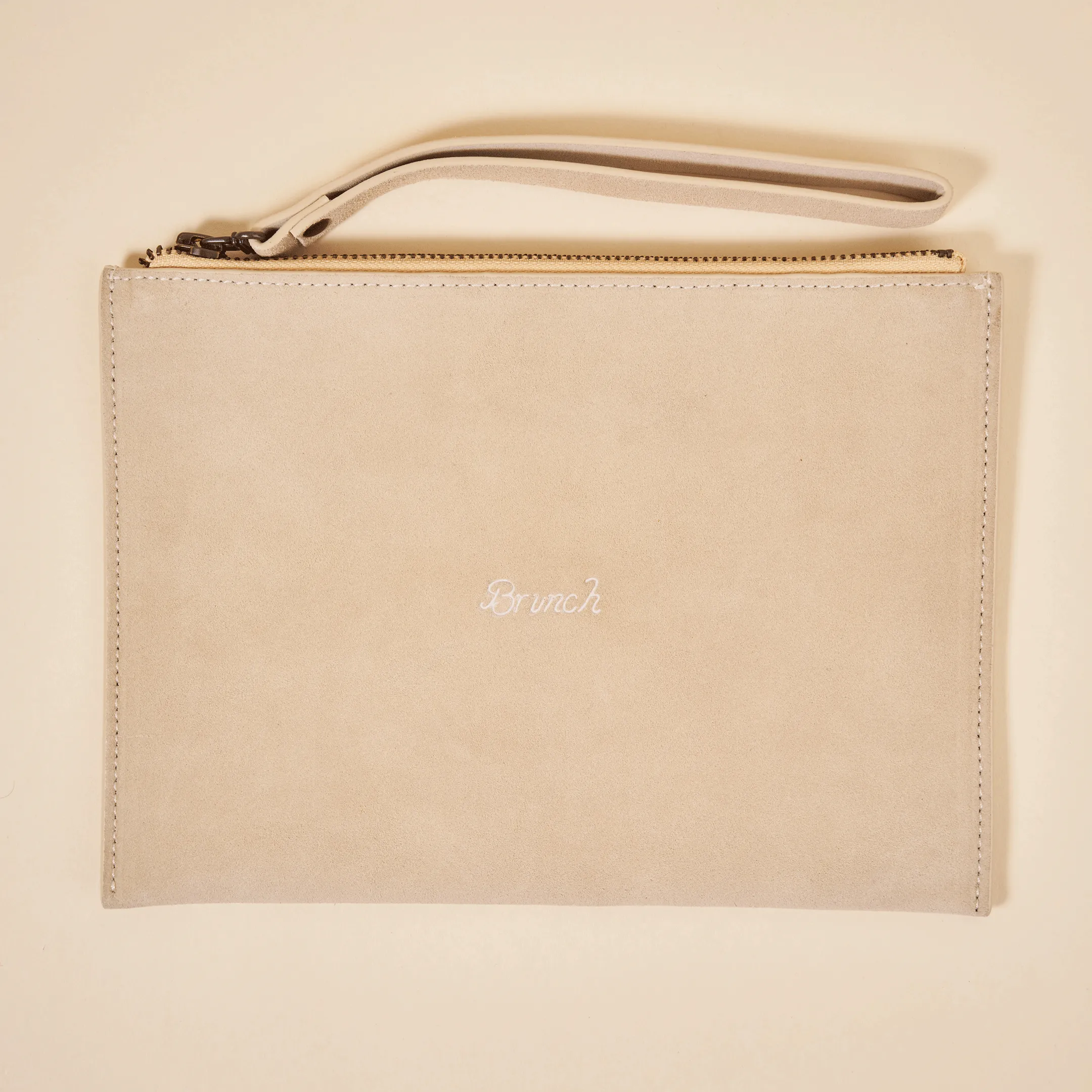 Pouch - Beige - Suede sold by Brunch