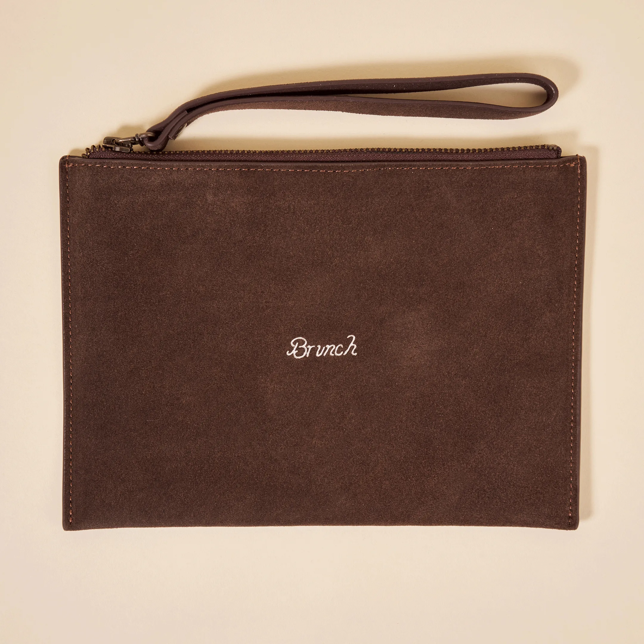 Pouch - Espresso Brown - Suede sold by Brunch