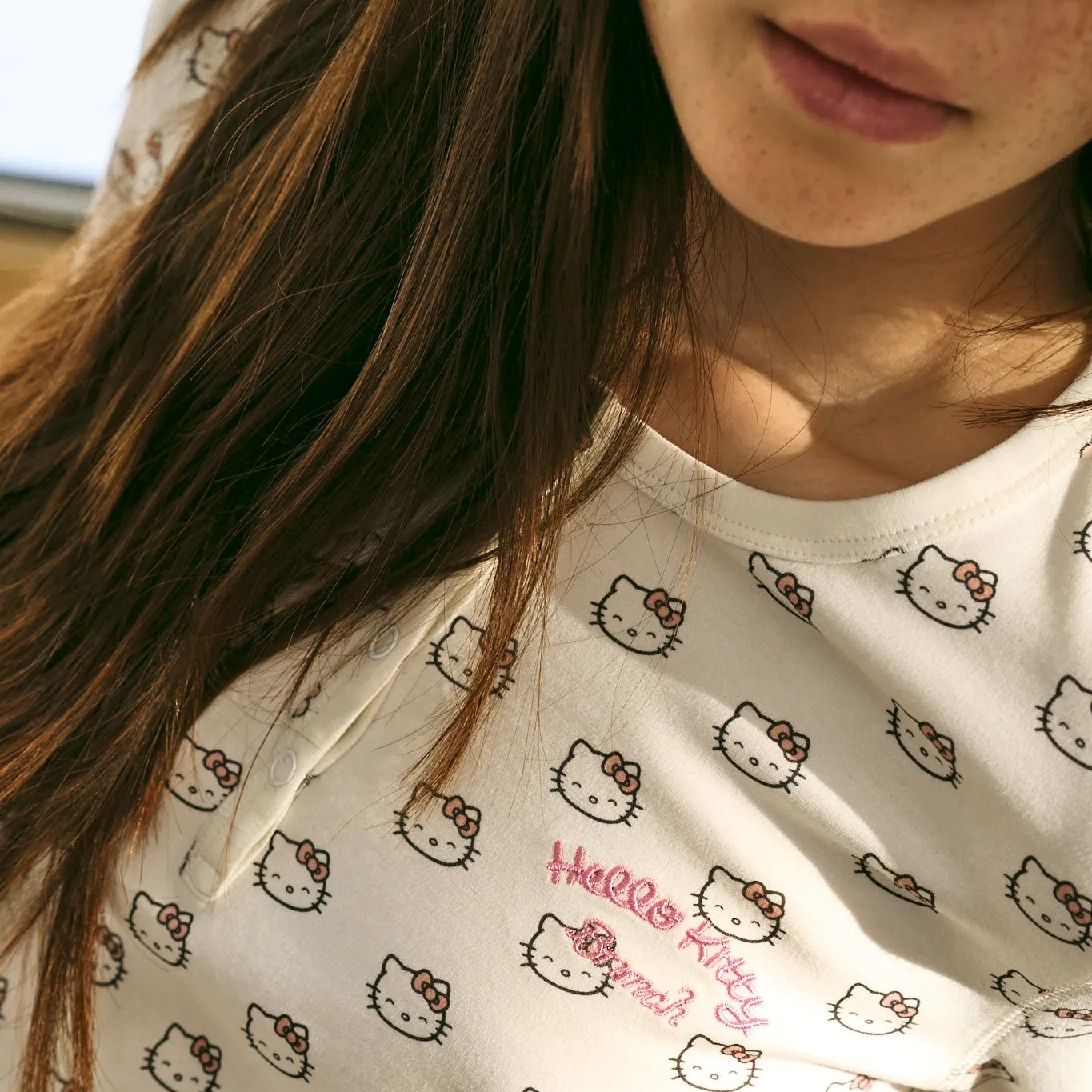 PJ Set - Cream - Hello Kitty sold by Brunch product image thumbnail 5