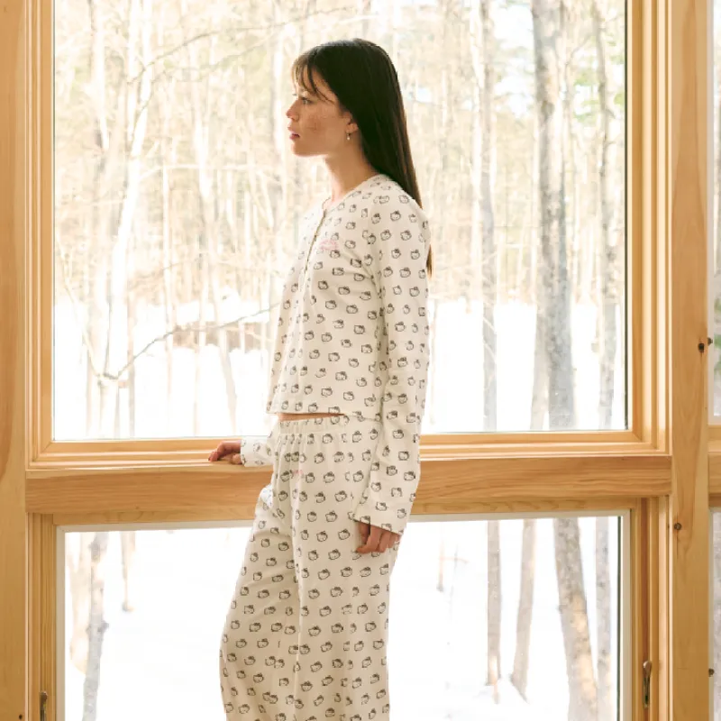 PJ Set - Cream - Hello Kitty sold by Brunch