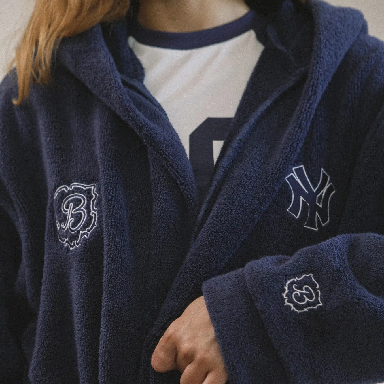 Essential Robe - Navy - Yankees sold by Brunch product image thumbnail 2