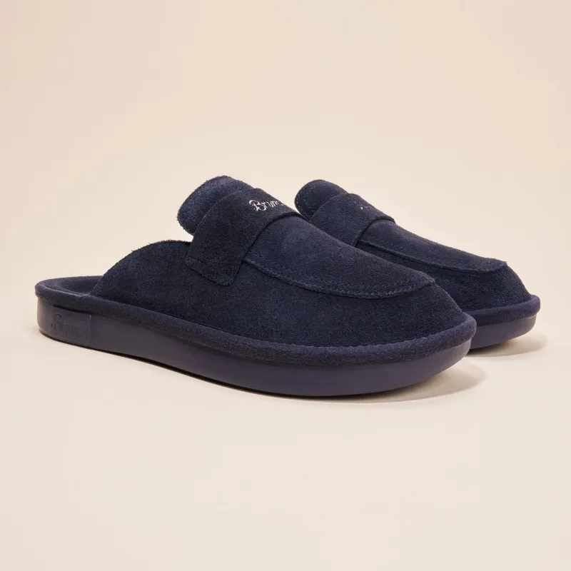 Loafer - Navy - Suede made by Brunch