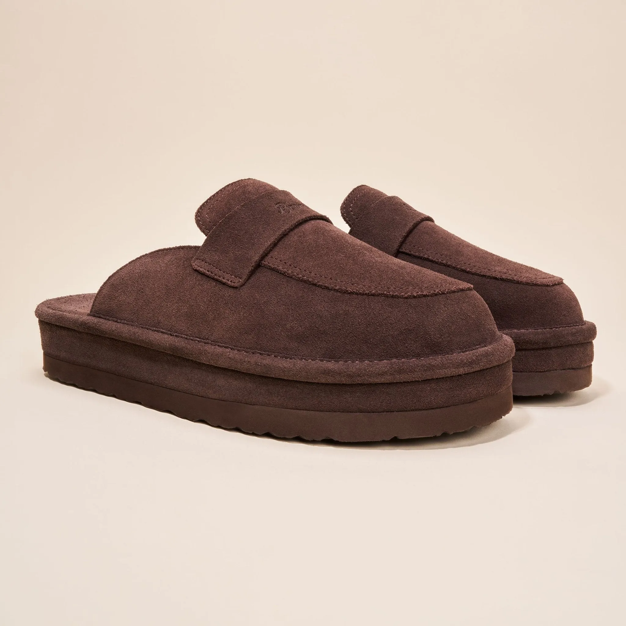 Loafer XXL - Dark Brown - Suede sold by Brunch