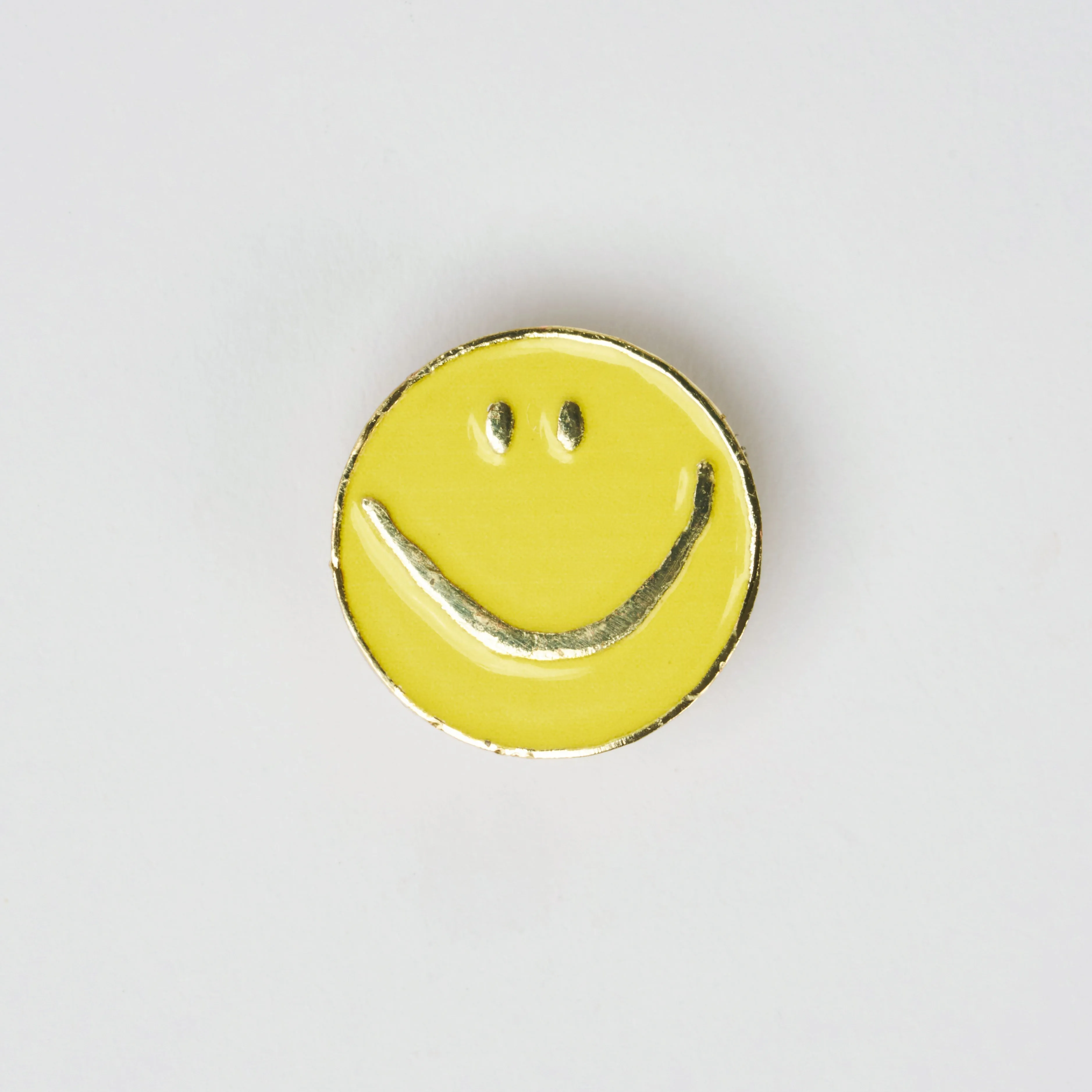 Smiley Charm - Yellow - Metal sold by Brunch