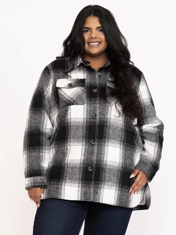 Women's Plaid Shacket With Fur Lining sold by Warehouse One