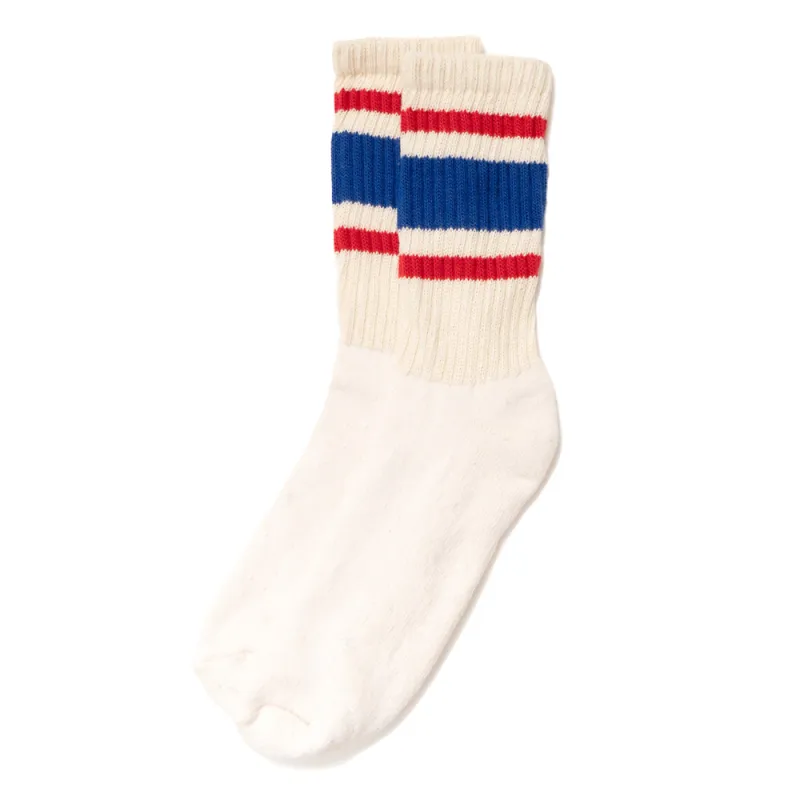 Retro Stripe Crew Socks made by American Trench