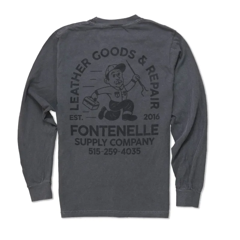 Repair Long Sleeve Tee - Pepper made by Fontenelle Supply Co.