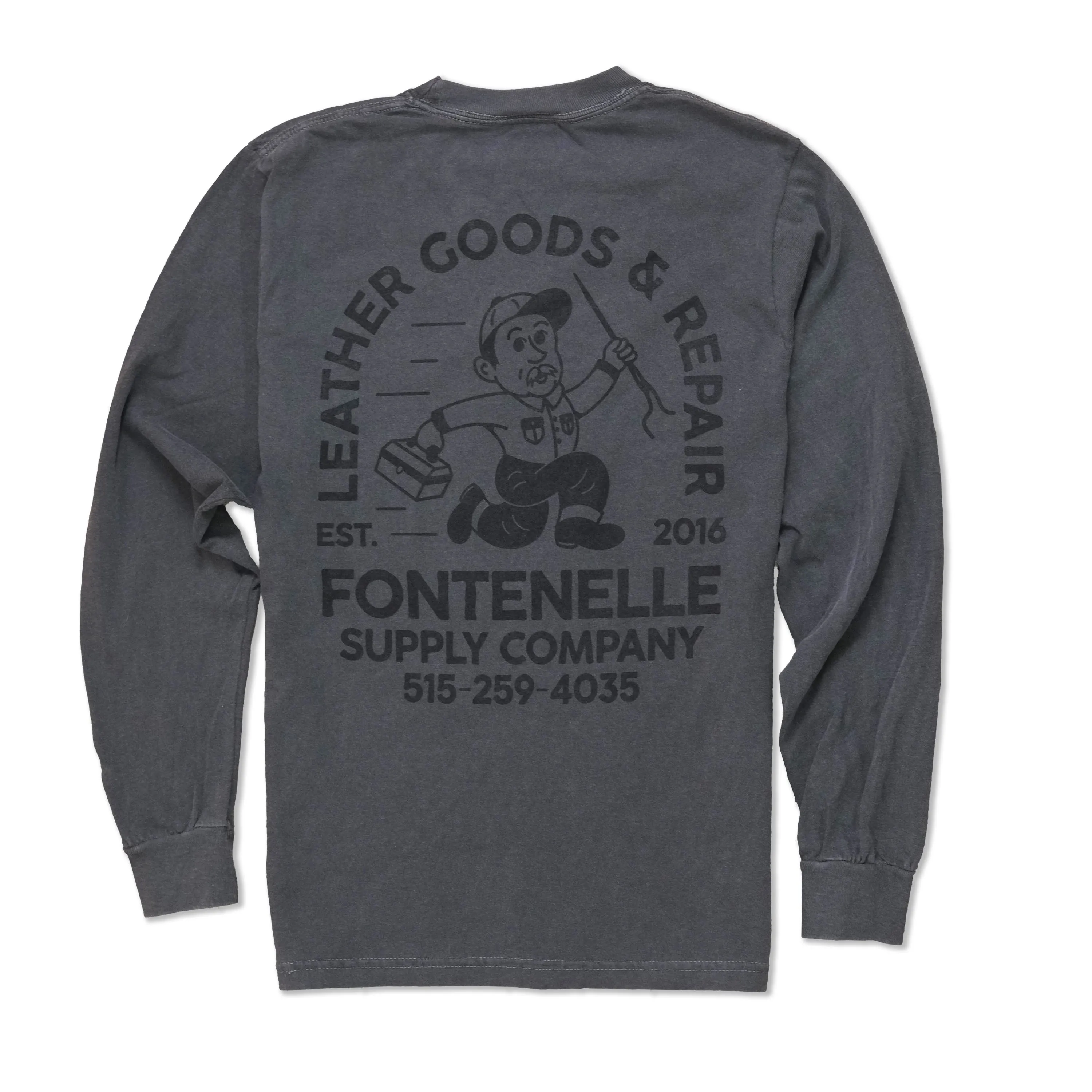 Repair Long Sleeve Tee - Pepper sold by Fontenelle Supply Co.