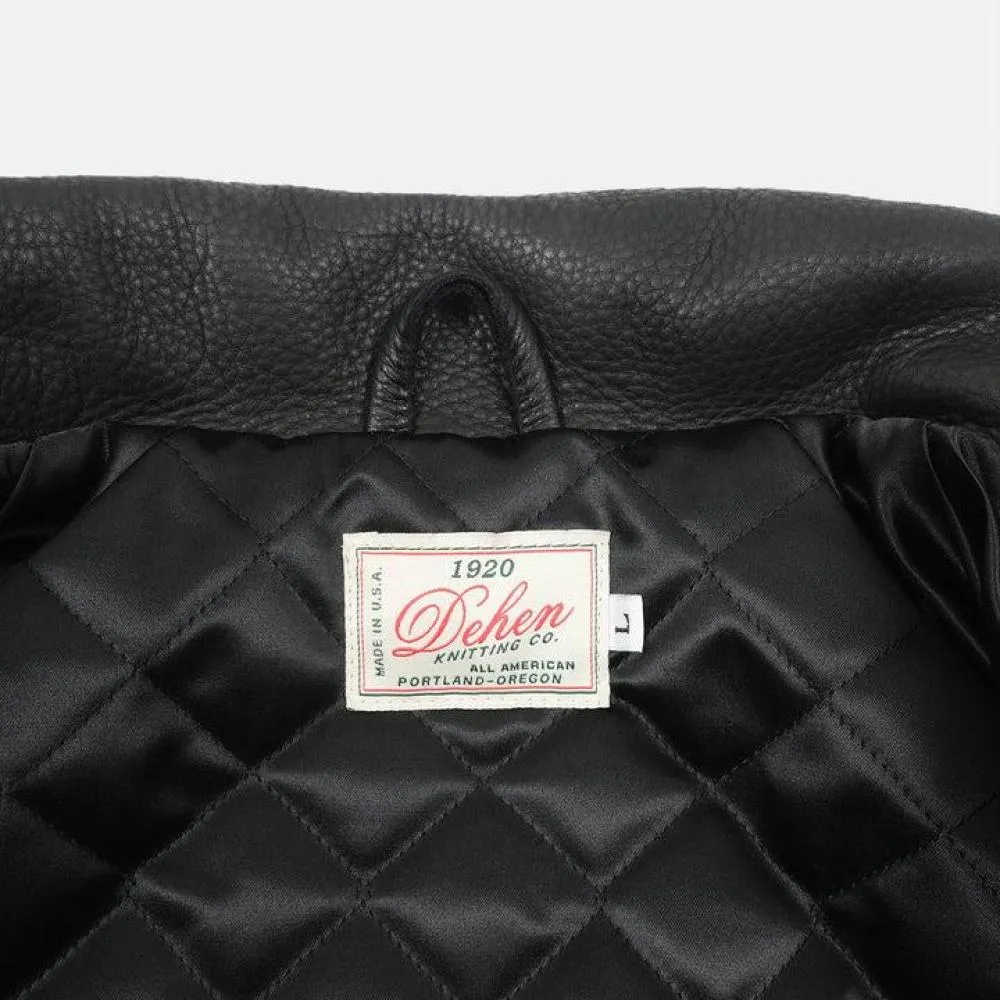 Varsity Jacket | Black Wool/Leather sold by Fontenelle Supply Co. product image thumbnail 5