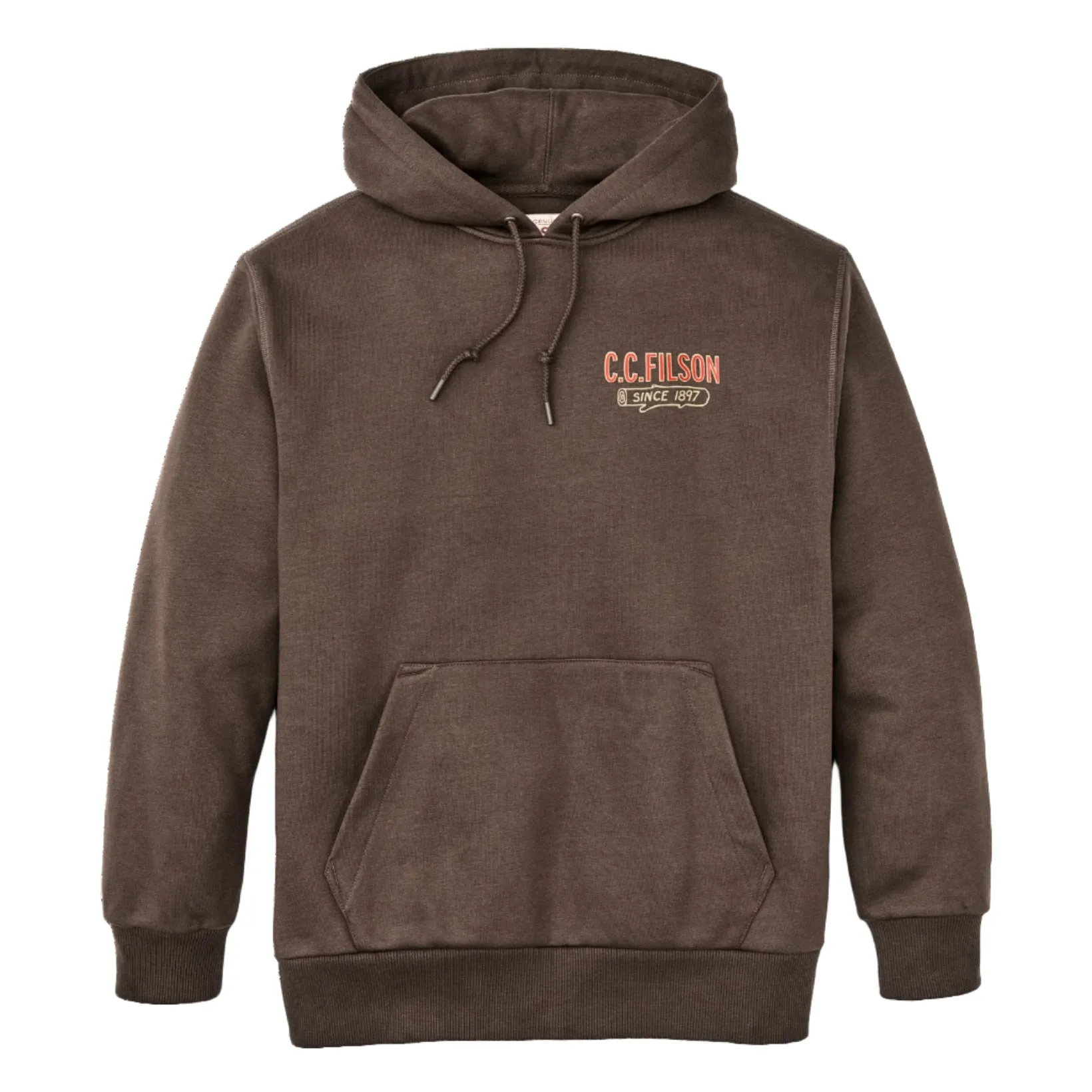 Prospector Graphic Hoodie | Logging Graphic Dark Brown sold by Fontenelle Supply Co.