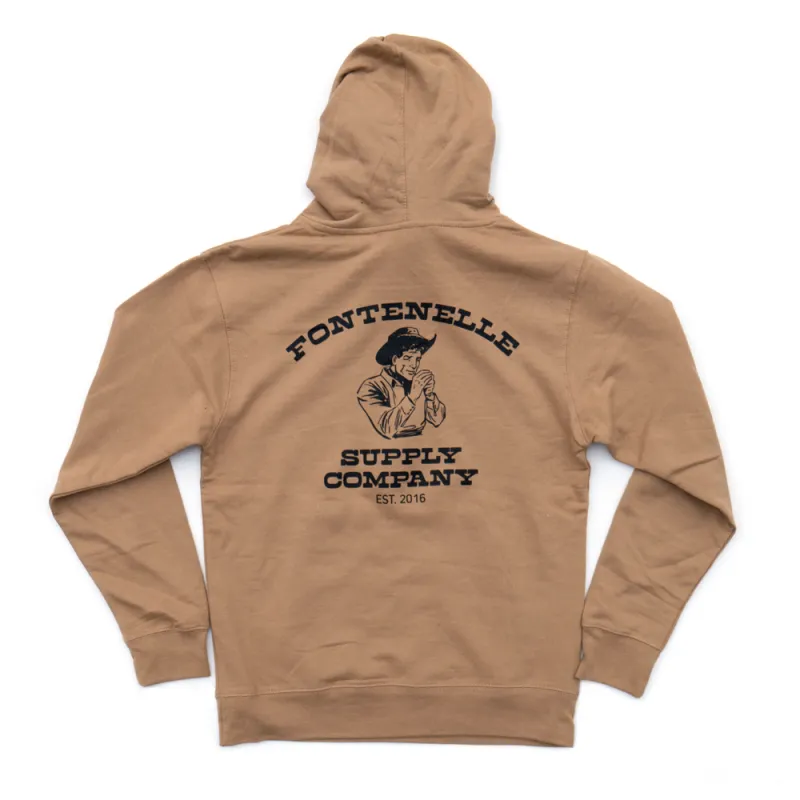 Cowboy Hoodie | Sandstone made by Fontenelle Supply Co.
