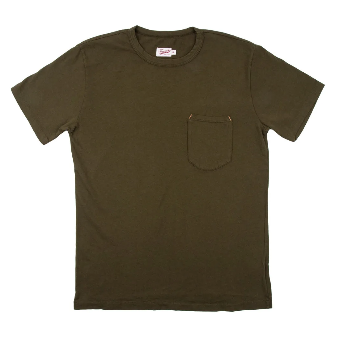 9oz Pocket T-Shirt | Olive sold by Fontenelle Supply Co.