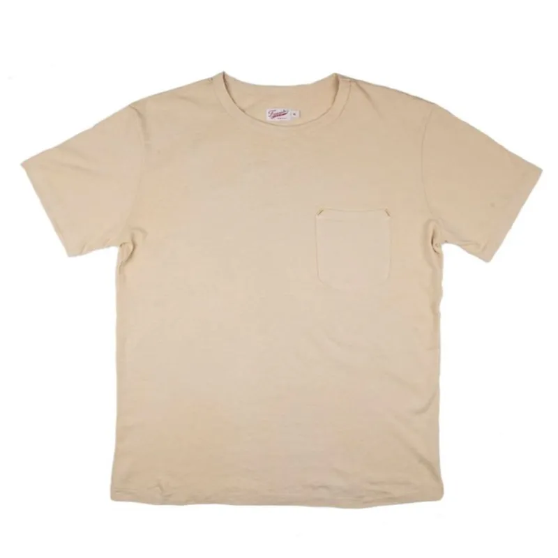 9oz Pocket T-Shirt | Cream made by Freenote Cloth