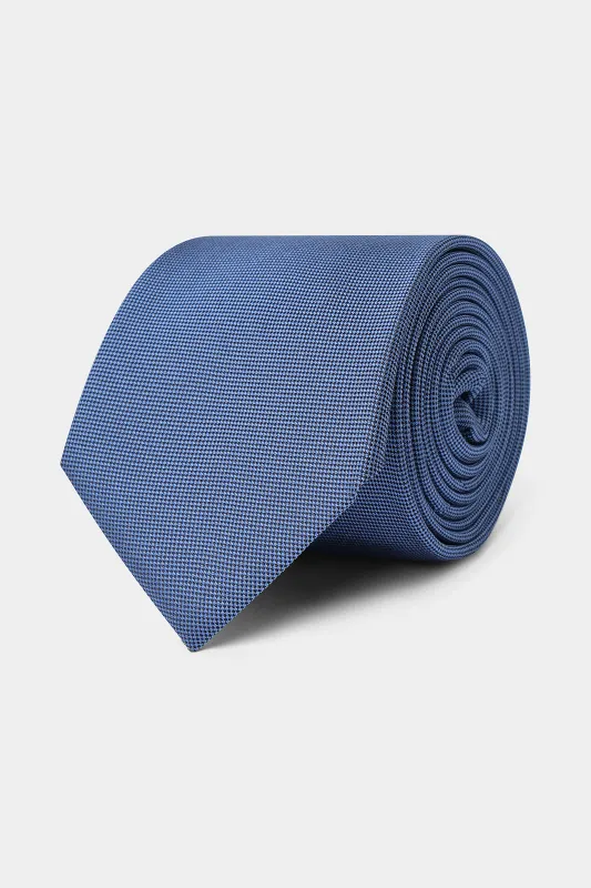 Cravate 100 % soie – Bleu made by Danyberd