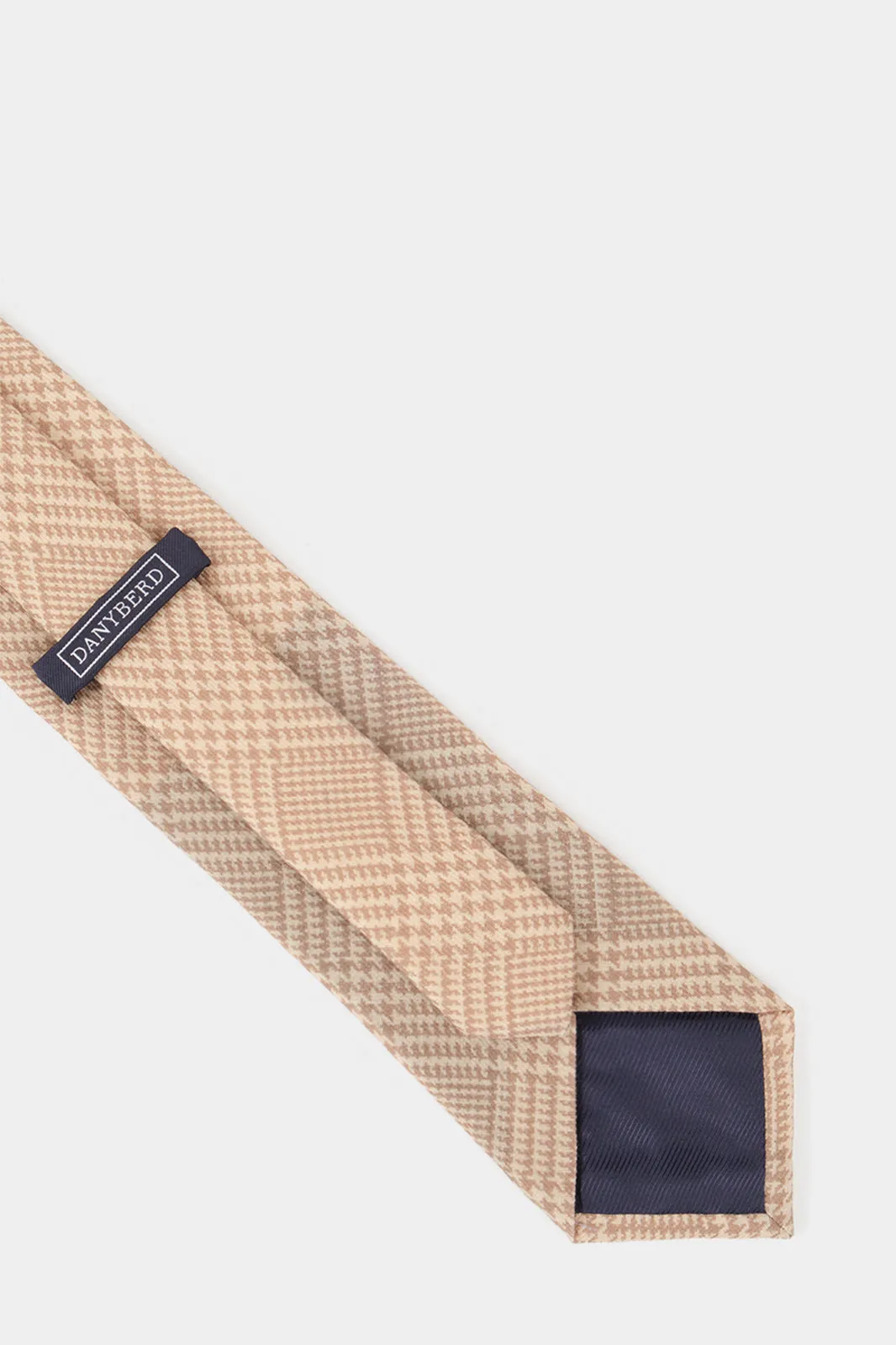 Cravate 100% soie - Princes de Galles - Sable sold by Danyberd product image thumbnail 3