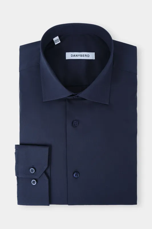 Chemise col français - Confort - Marine made by Danyberd