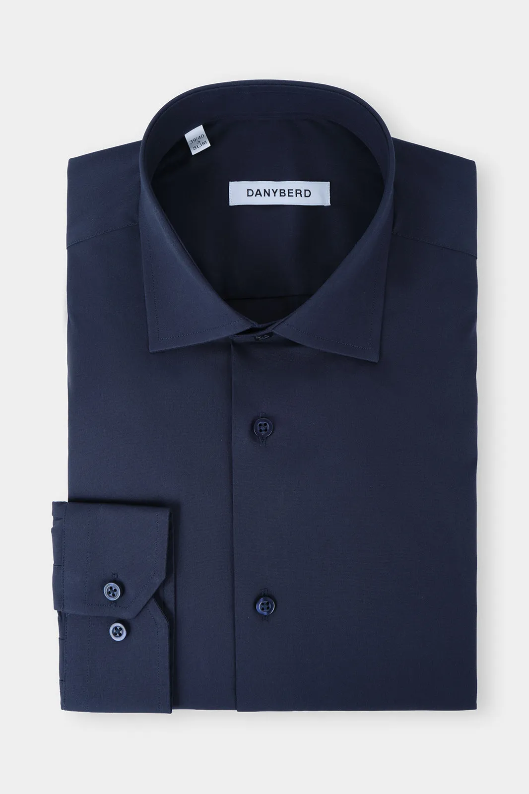 Chemise col français - Confort - Marine sold by Danyberd