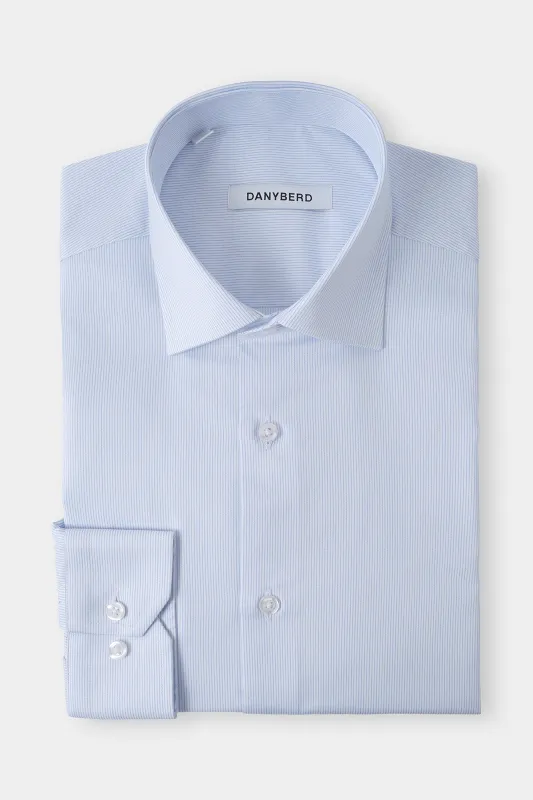 Chemise col français à rayures fines made by Danyberd