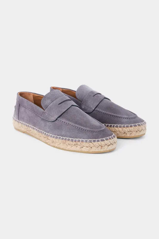 Espadrille en peau - Grise made by Danyberd