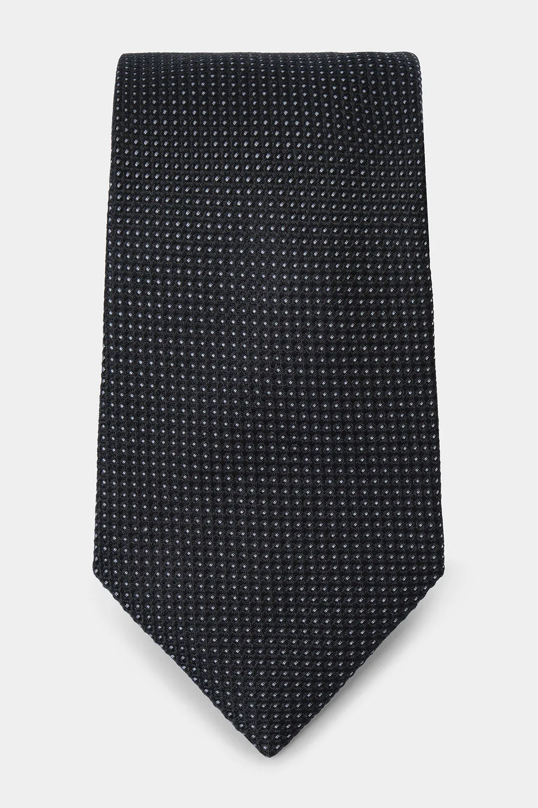 Cravate 100% soie - Noir à pois gris sold by Danyberd product image thumbnail 3