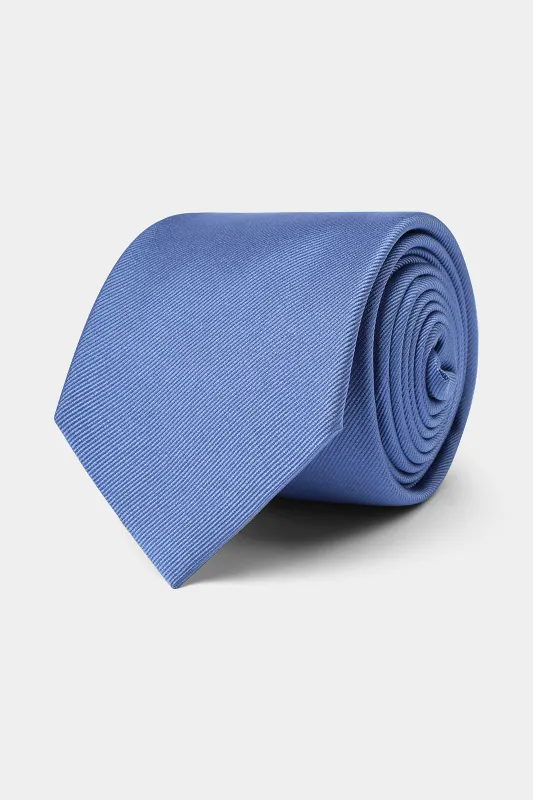 Cravate 100 % soie - Bleuet made by Danyberd