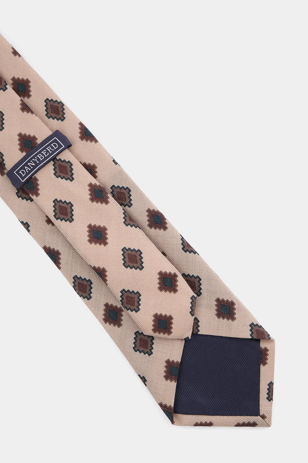 Cravate 100% soie - Beige motifs ethniques sold by Danyberd product image thumbnail 2