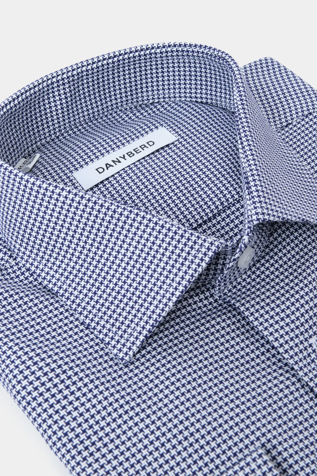 Chemise col français avec petit pieds de poule - Marine sold by Danyberd product image thumbnail 2