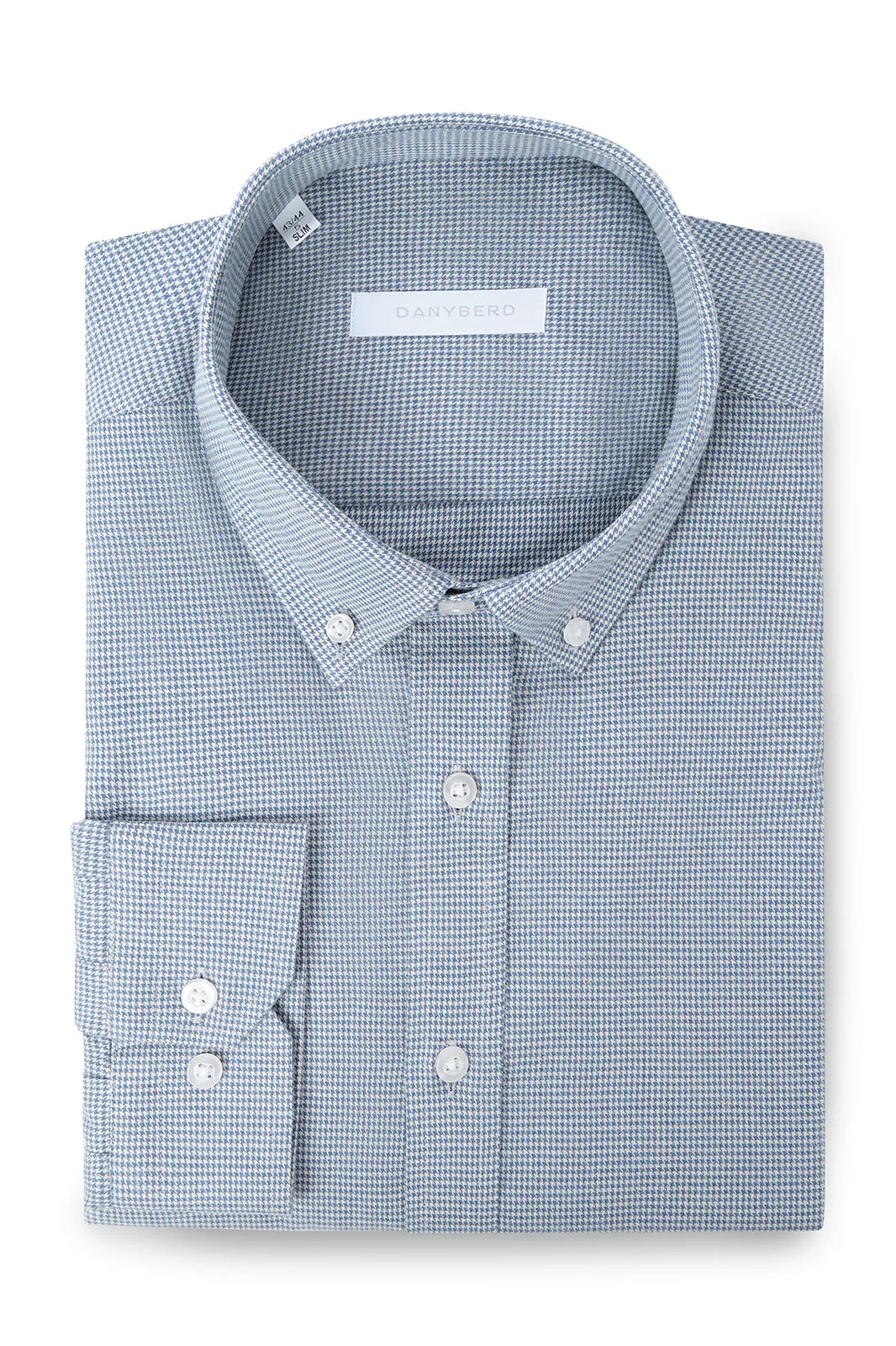 Chemise col boutonné - Micro pieds de poule sold by Danyberd